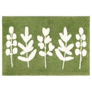 Soft Plush Non Slip Microfiber Quick Dry Washable Bath Rugs 18"x26" Leaves-2